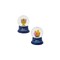 KSA Set of 12 Menorah and Dreidel "Happy Hanukkah" Snow Globes 1.75"